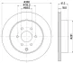 HELLA PRO NISSAN диск гальмівний задн. Navara, Pathfinder 05- HELLA PAGID 8DD355131391 (фото 4)