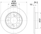 HELLA PRO SUZUKI диск гальм. задн. SWIFT 17- HELLA PAGID 8DD355132041 (фото 4)