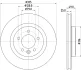 HELLA PRO LAND ROVER гальмівний диск задн. DISCOVERY V, RANGE ROVER IV, RANGE ROVER SPORT II HELLA PAGID 8DD355132571 (фото 4)