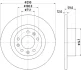 HELLA PRO PEUGEOT диск гальмівний задн. 508 2.0 14-18 HELLA PAGID 8DD355132841 (фото 4)