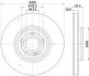 HELLA PRO HIGH CARBON DB гальмівний диск W177, V177, W247, H247, X247 HELLA PAGID 8DD355133051 (фото 1)