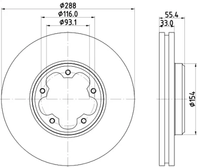 Автодеталь HELLA PAGID 8DD355133161
