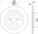 HELLA PRO TOYOTA гальмівний диск задн. RAV 4 V 18- HELLA PAGID 8DD355134961 (фото 1)