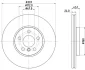 HELLA PRO HIGH CARBON BMW Гальмівний диск передн. 2 (U06), X1 (U11), X2 (U10) HELLA PAGID 8DD355135121 (фото 1)