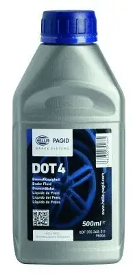 Гальмівна рідина DOT4, 0,5L HELLA PAGID 8DF 355 360-011 (фото 1)