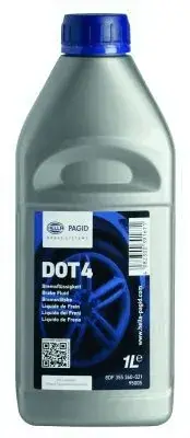 Гальмівна рідина DOT4, 1L HELLA PAGID 8DF 355 360-021 (фото 1)