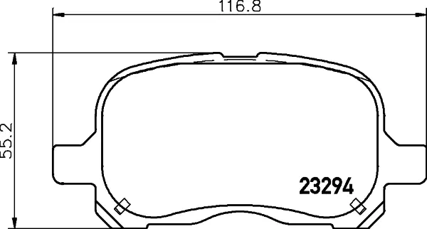 Колодки гальмівні HELLA PAGID T1229 (фото 1)