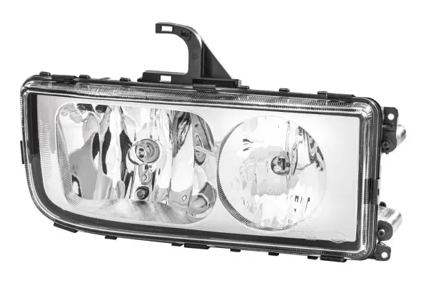 Фара Прав (H1/H7/W5W, електричн, з мотором, колір відбивача: хром) MERCEDES AXOR 2 10.04- HELLA 1DB247011041 (фото 1)