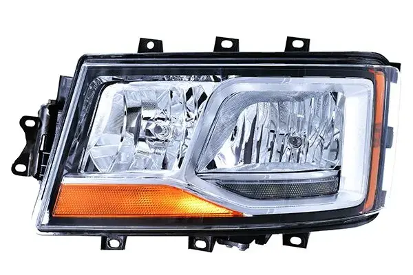 Фара лів (2*H7/H21W/LED, електричн, з мотором, включає денні ходові вогні, колір відбивача: хром) SCANIA G II, L, P II, R II, S 06.17- HELLA 1EH014541051 (фото 1)