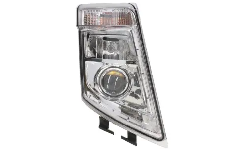 Фара Прав (H7/H7/LED/PY21W, ручн, без мотора, колір відбивача: хром, колір повороту: прозор) VOLVO FH, FH II, FH16, FM 09.05- HELLA 1EL010478101
