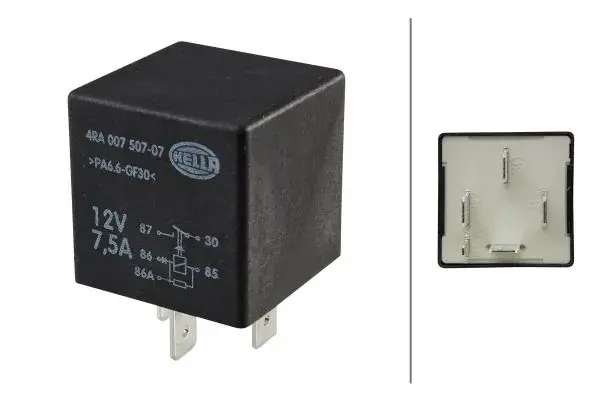 Реле паливного насосу AUDI 100 C4, 80 B4, A6 C4, A6 C5, COUPE B3 FORD GALAXY I SEAT ALHAMBRA, CORDOBA, CORDOBA VARIO, CORDOBA VARIO/KOMBI, IBIZA II, INCA, TOLEDO I VW CADDY II 1.0-4.2 08.81-03.10 HELLA 4RA007507071 (фото 1)