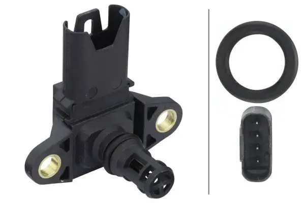 Датчик тиску наддуву E90/E91/E92/F07/F11/F01-04/E70/E71/E72 3.0-6.0 05- HELLA 6PP009400-051 (фото 1)