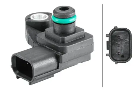 Датчик тиску впускного колектора HELLA 6PP358152361