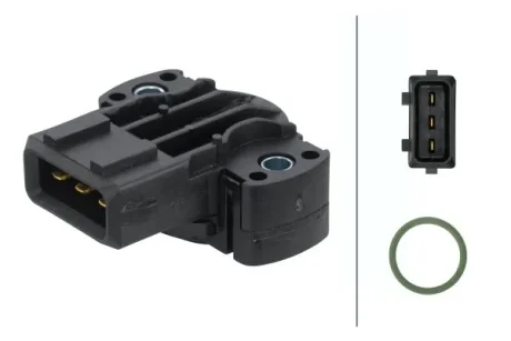 Датчик, положение дроссельной заслонки HELLA 6PX008476091