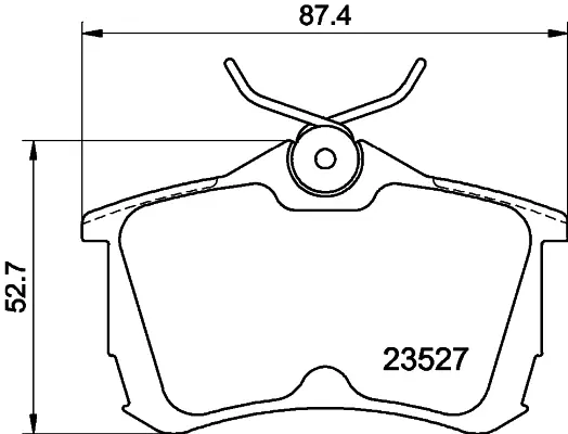 Гальмівні колодки зад. Honda Accord 98-08 (TRW) HELLA 8DB355009-511 (фото 1)