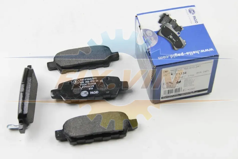 Гальмівні колодки зад. Qashqai/X-Trail 07- (38x105,5x14,3) HELLA 8DB355010-241 (фото 1)