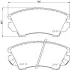 Гальмівні колодки пер. Opel Astra J 09-/Insignia 08- (Mando) HELLA 8DB355013-041 (фото 4)