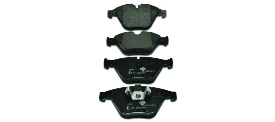 Гальмівні колодки пер. BMW 3 (E90)/5 (E60)/7 (E65) 02-13 (ATE) HELLA 8DB355013-931 (фото 1)