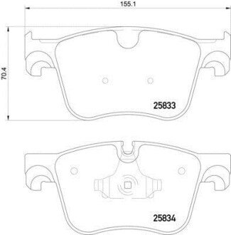 Гальмівнi колодки дискові перед. Citroen C4 Picasso IIPeugeot 308 Sw II 1.2-2.0D 02.13- HELLA 8DB 355 020-981