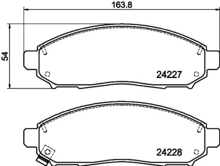 Колодки дискового тормоза HELLA 8DB 355 028-321