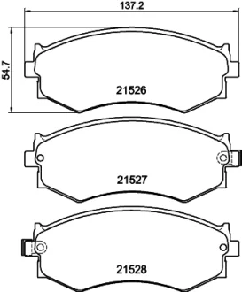 Колодки дискового тормоза HELLA 8DB 355 029-301