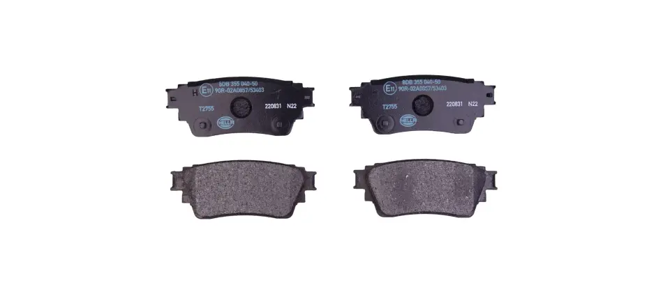 Колодки гальмівні, дискове гальмо HELLA 8DB355040501 (фото 1)