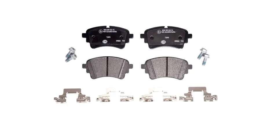 Колодки гальмівні, дискове гальмо HELLA 8DB355040941 (фото 1)