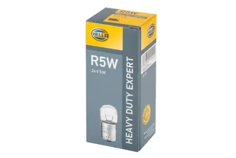 Лампа розжарювання, R5W 24V 5W BA 15s Heavy Duty Expert HELLA 8GA002071261