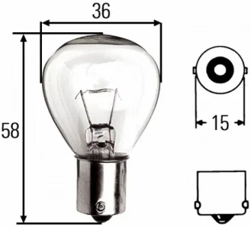 Лампа накаливания HELLA 8GA002074121