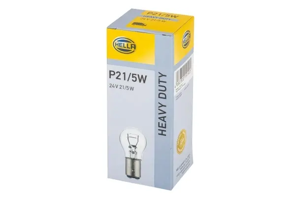 Лампа розжарювання, P21/5W 24V 21/5W BAY 15d HELLA 8GD002078241 (фото 1)