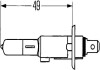 Лампа розжарювання STANDARD H1 12V 55W P14,5s HELLA 8GH002089131 (фото 2)