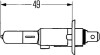 Автолампа H1 24V 70W P14,5S HELLA 8GH002089-251 (фото 2)