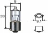 Автолампа BA9S 12V 10W BA9S T10W 8GH002473-191