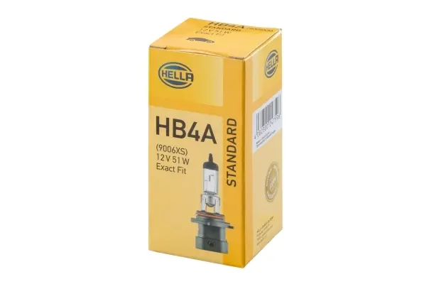 Лампа розжарювання, HB4A 12V 51W P 22d HELLA 8GH005636-201 (фото 1)