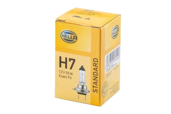 Лампа розжарювання STANDARD H7 12V 55W PX 26d HELLA 8GH007157-121 (фото 1)