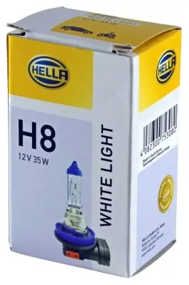 Лампа розжарювання White Light H8 12V 35W 4200K HELLA 8GH223498141 (фото 1)