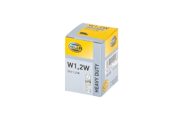 Лампа розжарювання, W1,2W 24V 1,2W W 2 x 4,6d HELLA 8GP002095241 (фото 1)