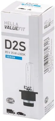 D2S 85V 35W Газорозрядна лампа XENON 4300 K VALUEFIT HELLA 8GS 242 632-301 (фото 1)