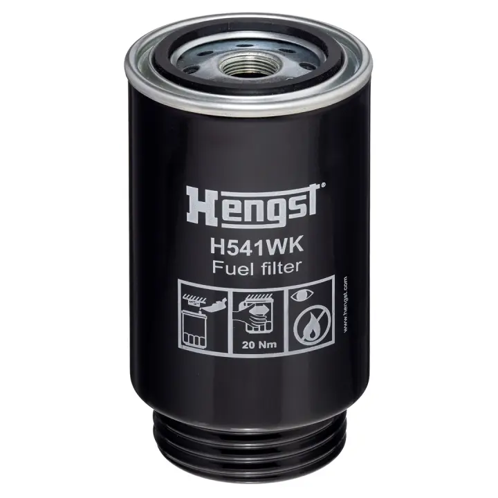 Паливний фільтр (фільтр, що вгвинчується) URSUS 10014 H, 11024, 7524, 8014 H, 9014 H, 9024, 380, 380 M, 6024 AGCO 9735, 9745, 100A, 110A, 120A, 140A, 155A AGCO-ALLIS 8775, 8785 ARMATRAC 1104 HENGST FILTER H541WKD540 (фото 1)