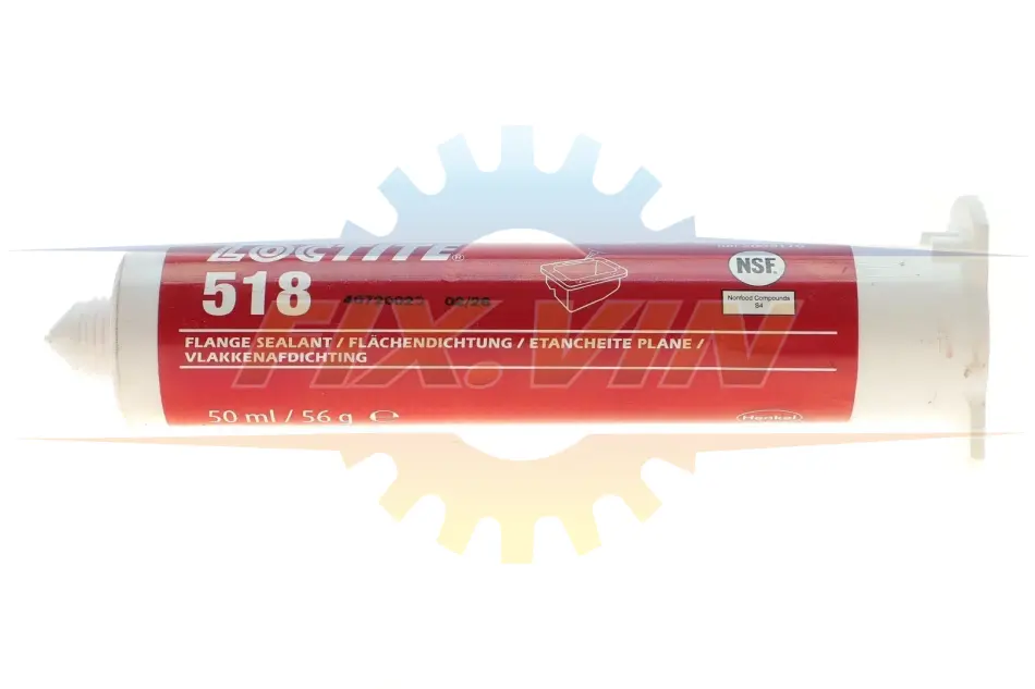 Герметик фланцевий Loctite 518 анаеробний, середньої міцності, краще для алюмінію 50мл Henkel/Loctite 2069176 (фото 1)