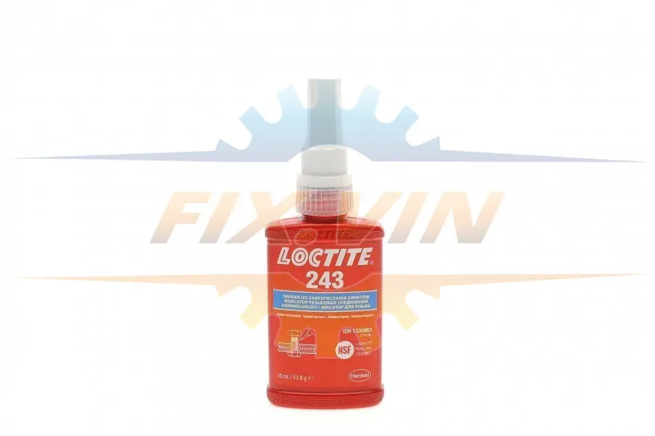 Фіксатор різьби Loctite 243 анаеробний, середньої міцності 50 мл Henkel/Loctite 1335863 (фото 1)
