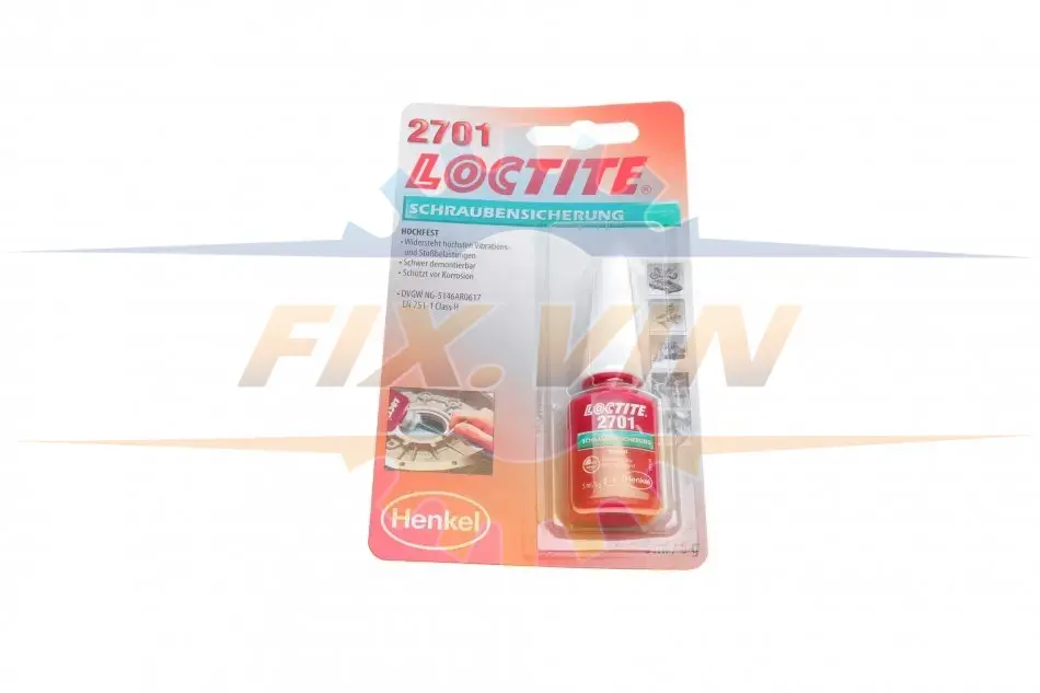Фіксатор різьби Loctite 2701 анаеробний, високої міцності 5мл Henkel/Loctite 195911 (фото 1)