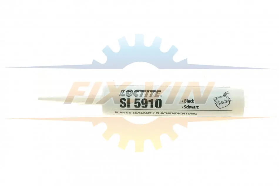 Герметик Loctite SI 5910 силікон нейтральний, маслостійкий, чорний 300мл Loctite 5910 - однокомпонентний, безусадковий, некорозійний силіконовий герметик, що полімеризується при кімнатній температурі. Продукт здатний витримувати низький тиск в незапо Henkel/Loctite 2061753 (фото 1)