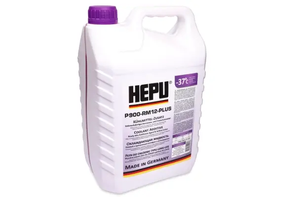 Антифриз G12+ READY MIX VIOLET-PURPLE-37C (Каністра 5л) P900-RM12-Plus – це готова до застосування охолоджувальна рідина для тривалого застосування на основі моноетиленгліколю із захистом від замерзання до -37 °C при використанні в нерозбав HEPU P900-RM12-PLUS-005 (фото 1)