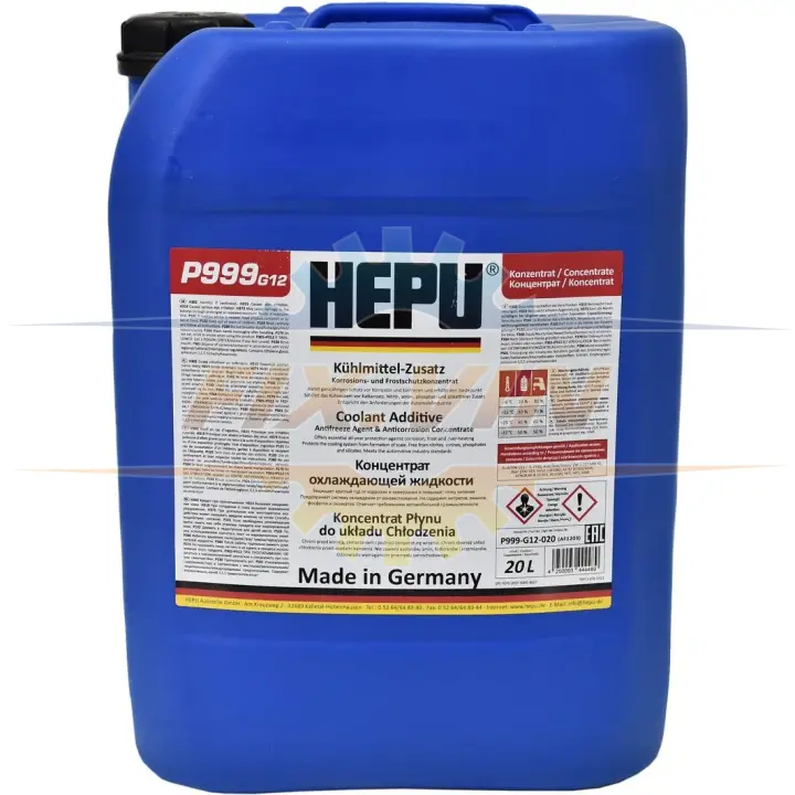 Антифриз G12 RED концентрат 20л HEPU P999-G12-020 (фото 1)