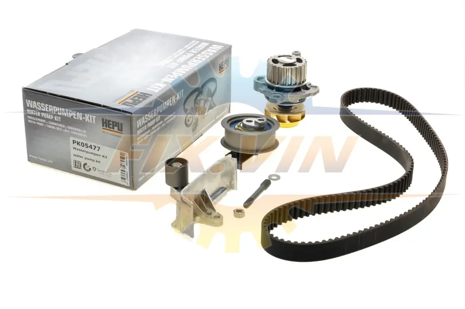 Комплект ГРМ + помпа Audi A4 96-09/A6 96-05/VW Passat 1.8 T 95-05(150x23)(помпа P547) HEPU PK05477 (фото 1)