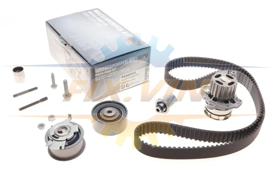 Комплект ГРМ + помпа Audi A4/TT/Skoda Octavia/Superb//VW Golf V/Passat/Tiguan 2.0TDI 05-17 (160x30) HEPU PK06543 (фото 1)