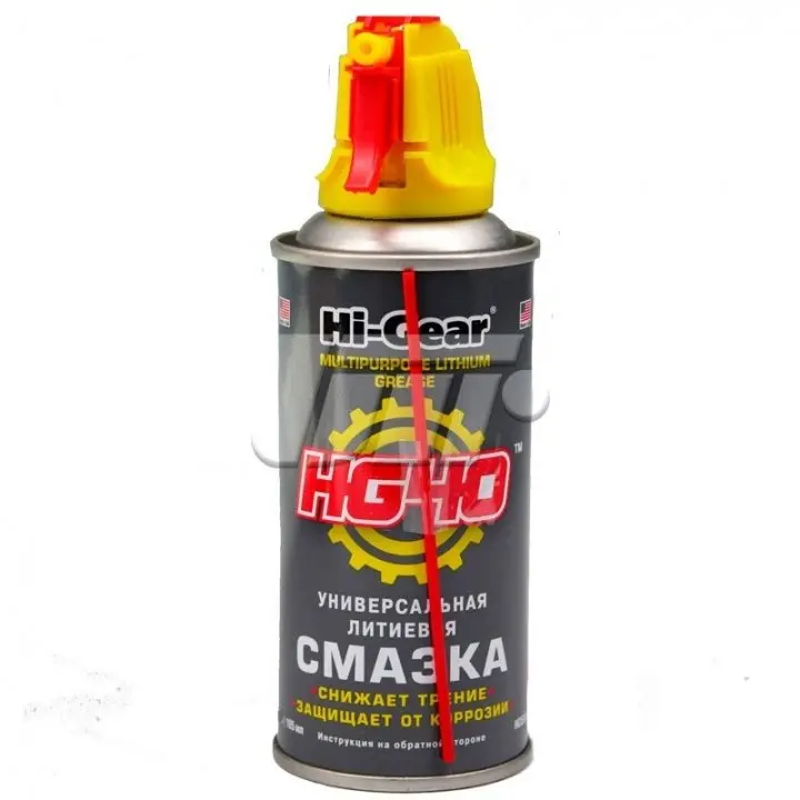 Універсальна літієва змазка, аерозоль, 142г / 185 мл HI-GEAR HG5504 (фото 1)