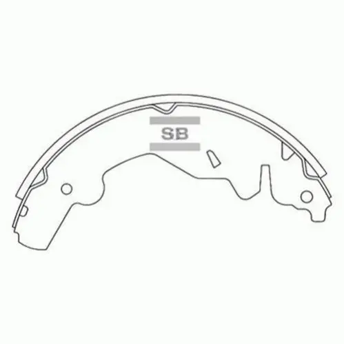Колодка гальм. барабан. KIA SPORTAGE 2.0I, 2.0TD, 2.2TD 93-99 задн. (вир-во SANGSIN) Hi-Q (SANGSIN) SA070 (фото 1)