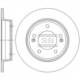 Диск гальм. Hi-Q (SANGSIN) SD1085